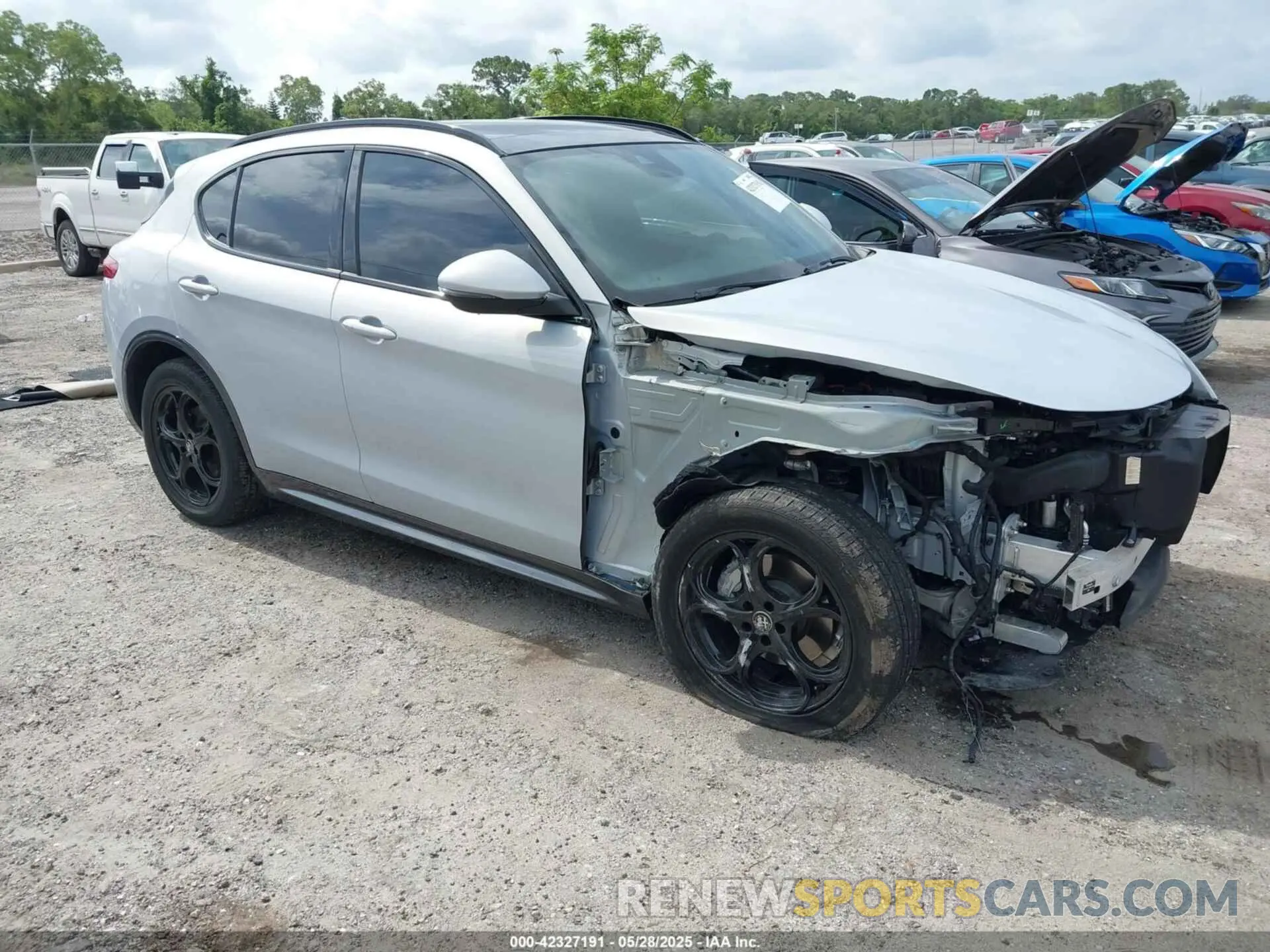 1 Photograph of a damaged car ZASPAKBN5P7D57909 ALFA ROMEO STELVIO 2023