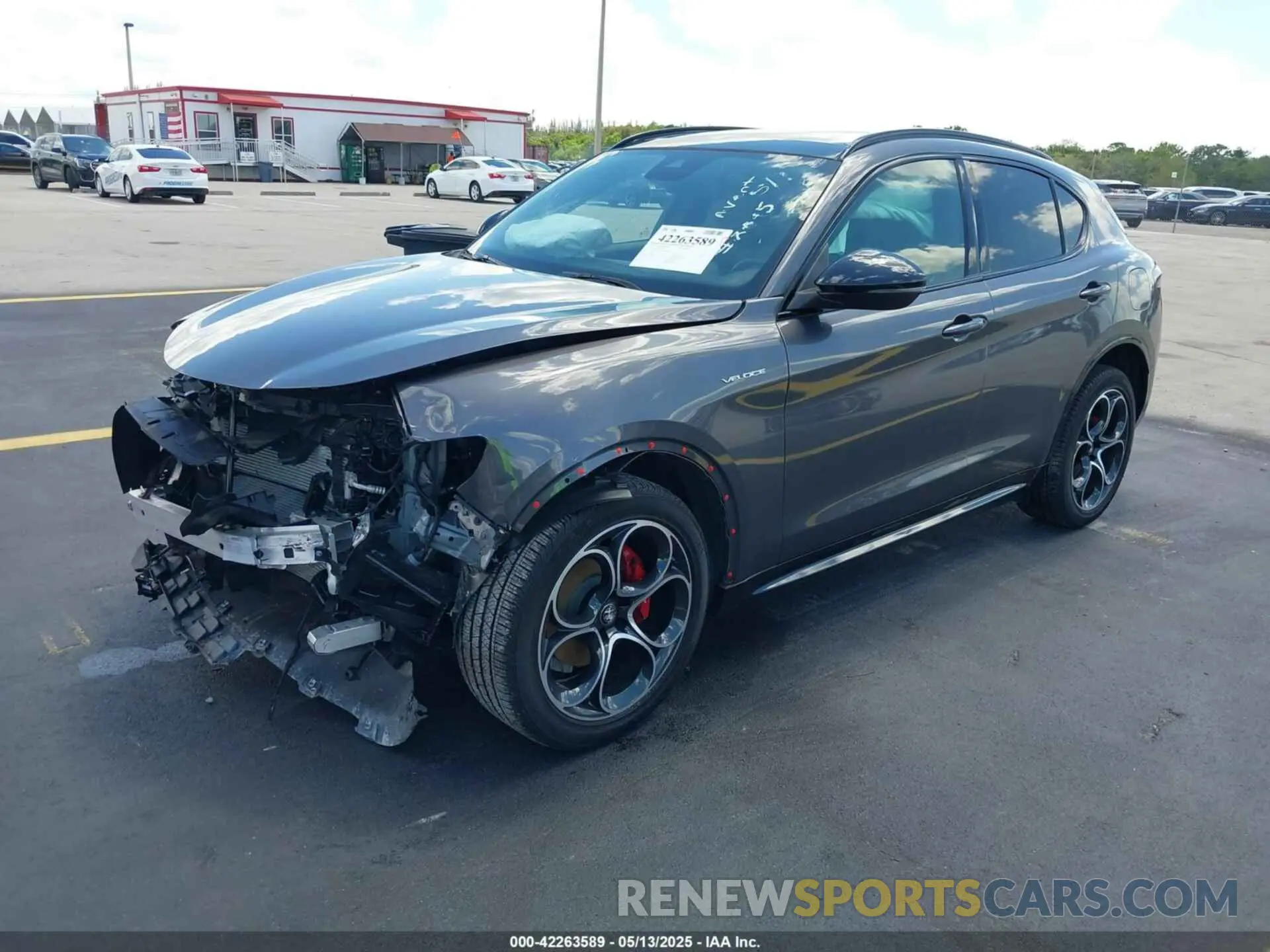 2 Photograph of a damaged car ZASPAKBN1R7D78095 ALFA ROMEO STELVIO 2024