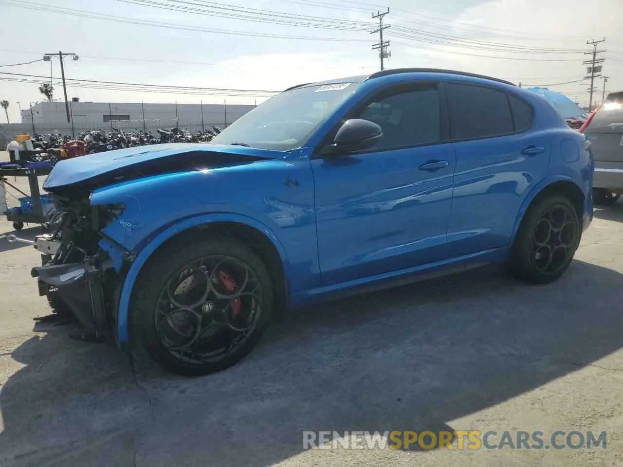1 Photograph of a damaged car ZASPAKEV0R7D79248 ALFA ROMEO STELVIO 2024