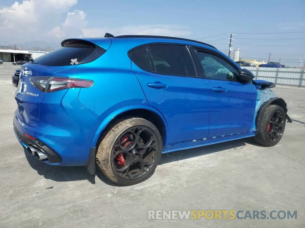 3 Photograph of a damaged car ZASPAKEV0R7D79248 ALFA ROMEO STELVIO 2024
