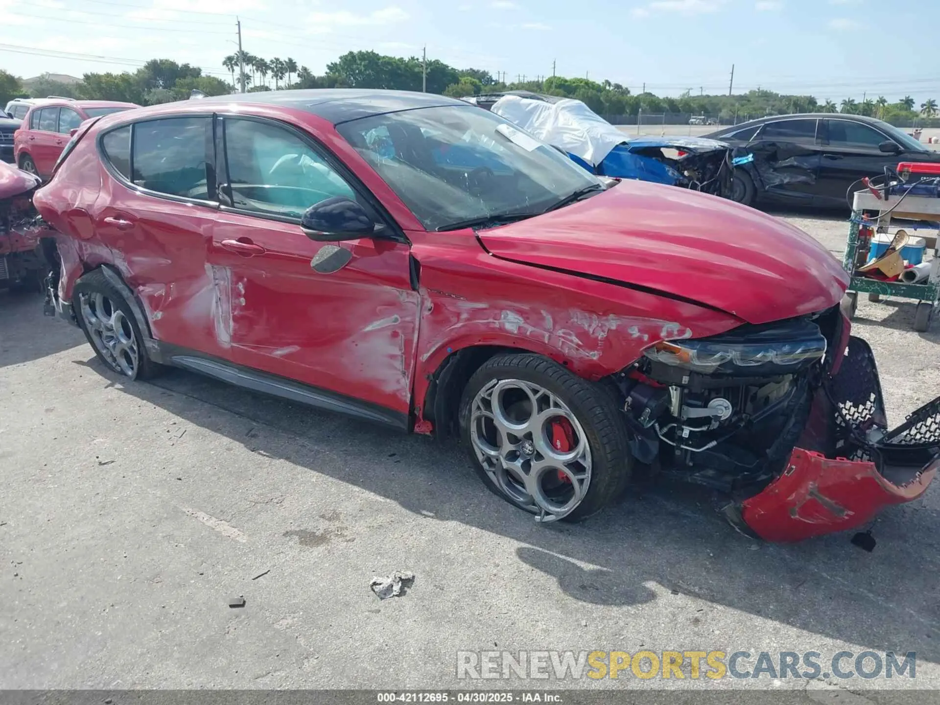 1 Photograph of a damaged car ZASPATDW3R3059300 ALFA ROMEO TONALE 2024