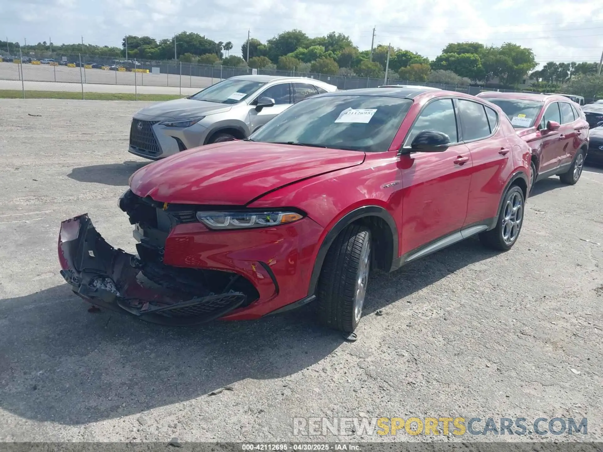 2 Photograph of a damaged car ZASPATDW3R3059300 ALFA ROMEO TONALE 2024