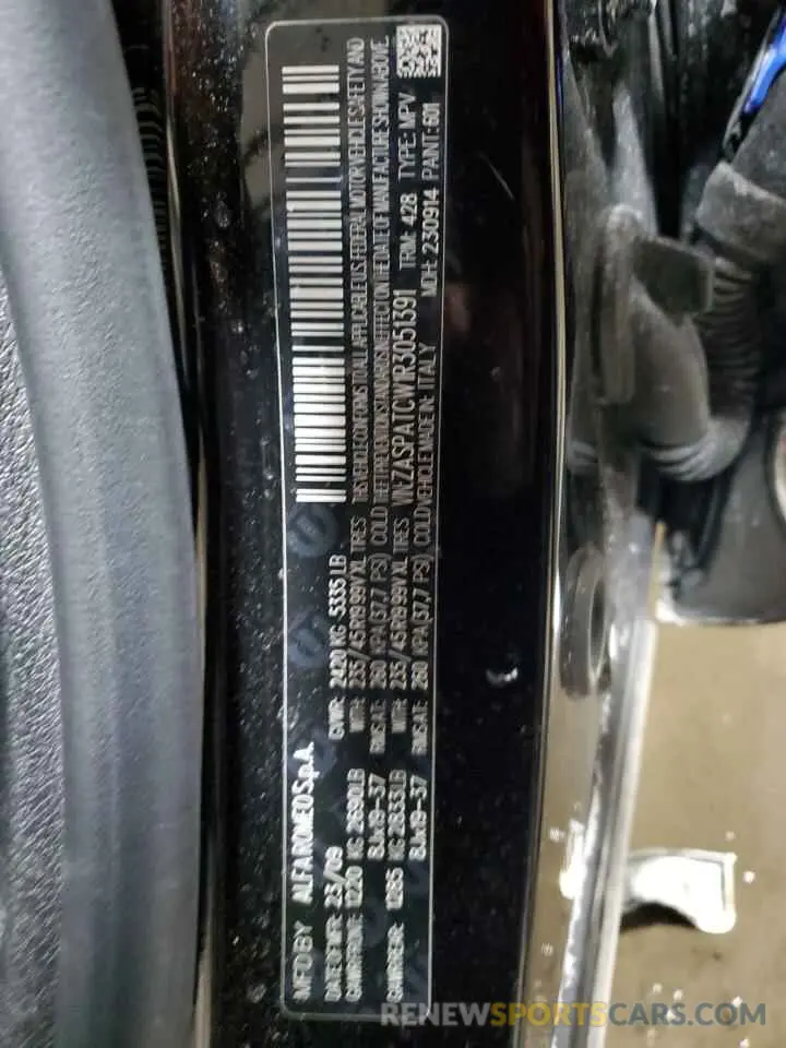 13 Photograph of a damaged car ZASPATCW1R3051391 ALFA ROMEO TONALE TI 2024