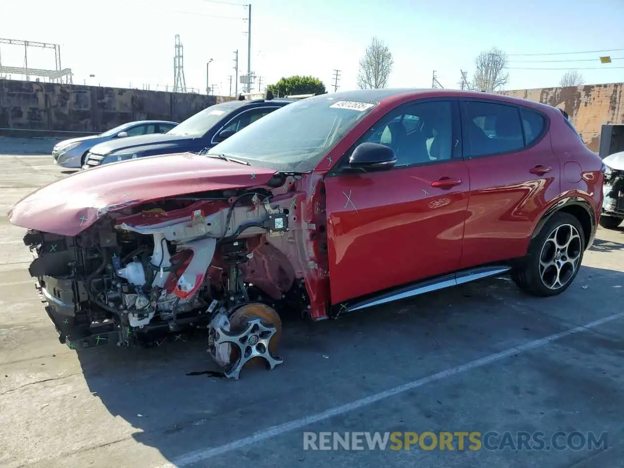 1 Photograph of a damaged car ZASPATCW7R3058054 ALFA ROMEO TONALE TI 2024