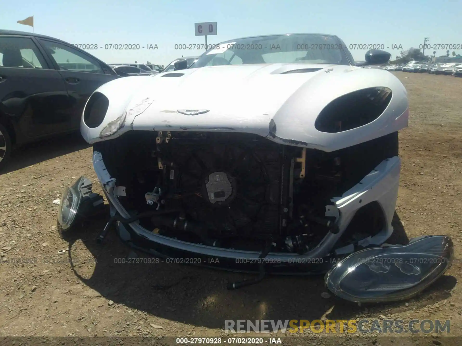 6 Photograph of a damaged car SCFRMHAV7KGR00104 ASTON MARTIN DBS 2019