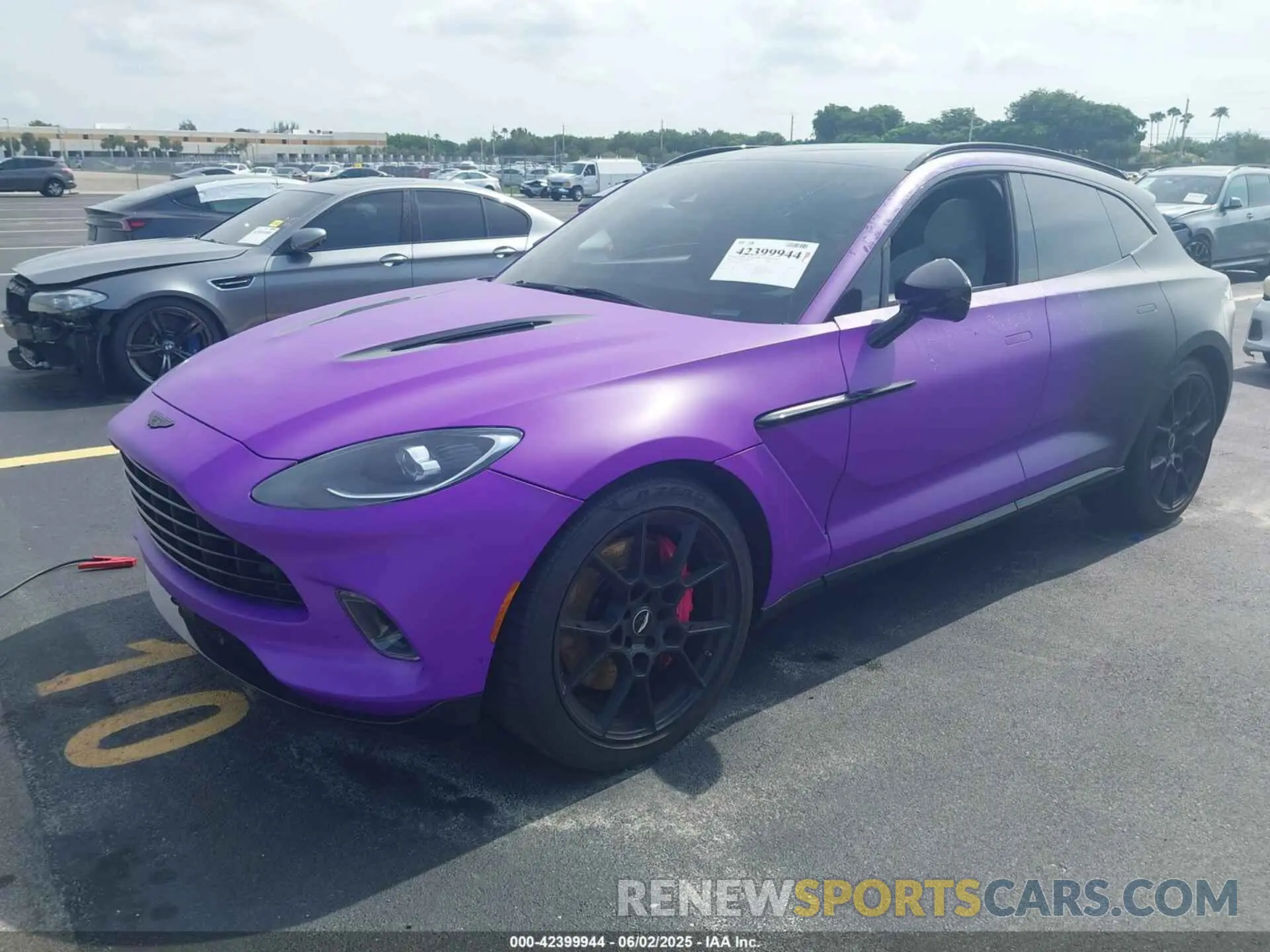 2 Photograph of a damaged car SCFVUJAW3MTV01179 ASTON MARTIN DBX 2021