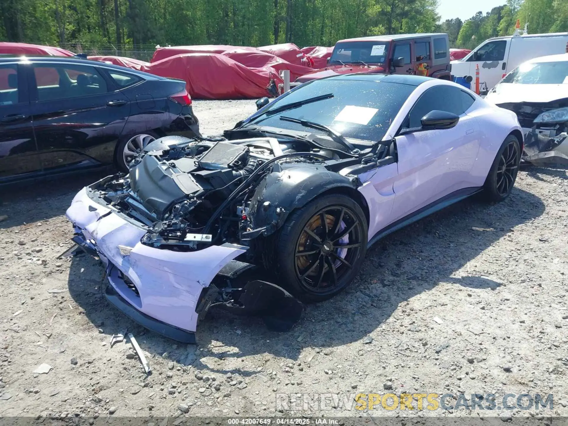 2 Photograph of a damaged car SCFSMGAWXPGN08553 ASTON MARTIN VANTAGE 2023