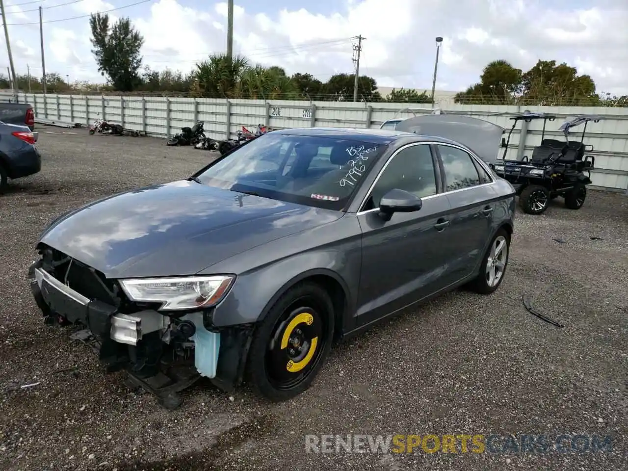 2 Photograph of a damaged car WAUAUGFF1K1009796 AUDI A3 2019