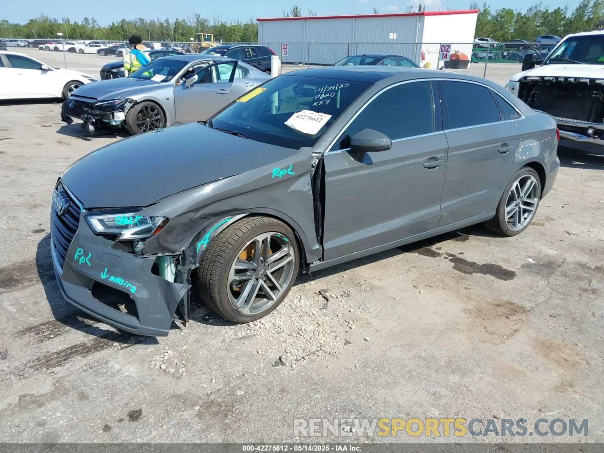 2 Photograph of a damaged car WAUAUGFF1K1014982 AUDI A3 2019
