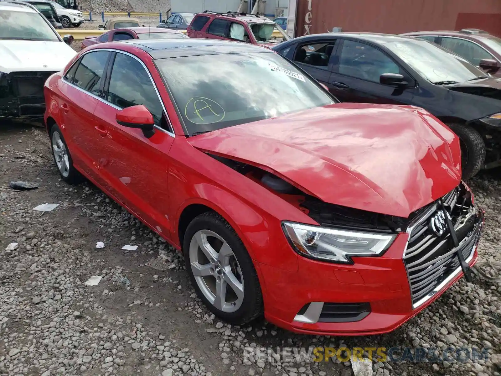 1 Photograph of a damaged car WAUAUGFF2K1009712 AUDI A3 2019