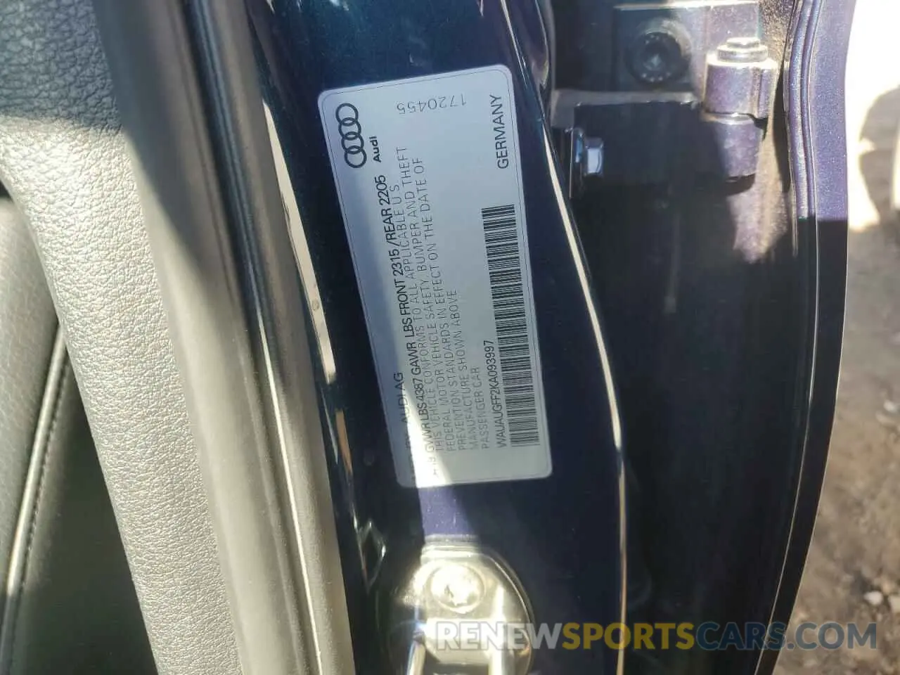 12 Photograph of a damaged car WAUAUGFF2KA093997 AUDI A3 2019