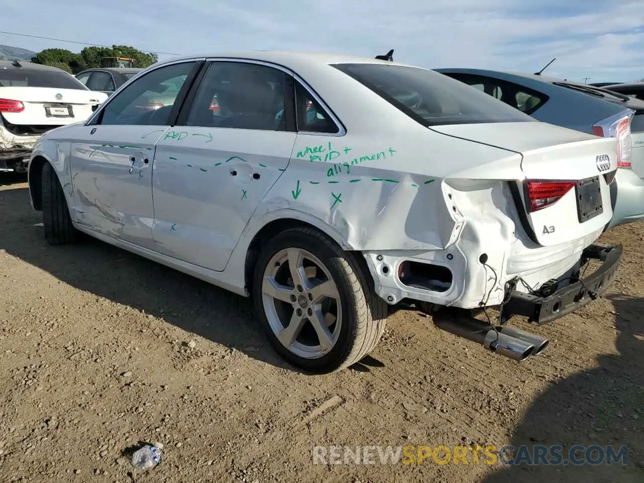 2 Photograph of a damaged car WAUAUGFF9K1011618 AUDI A3 2019