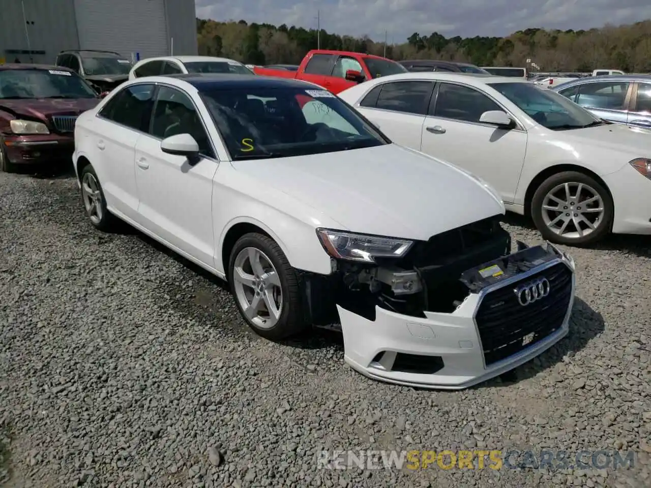 1 Photograph of a damaged car WAUBEGFF0K1021701 AUDI A3 2019