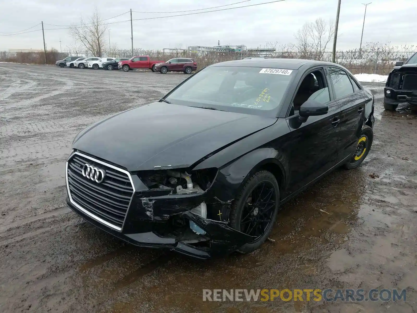 2 Photograph of a damaged car WAUBEGFF3K1024124 AUDI A3 2019