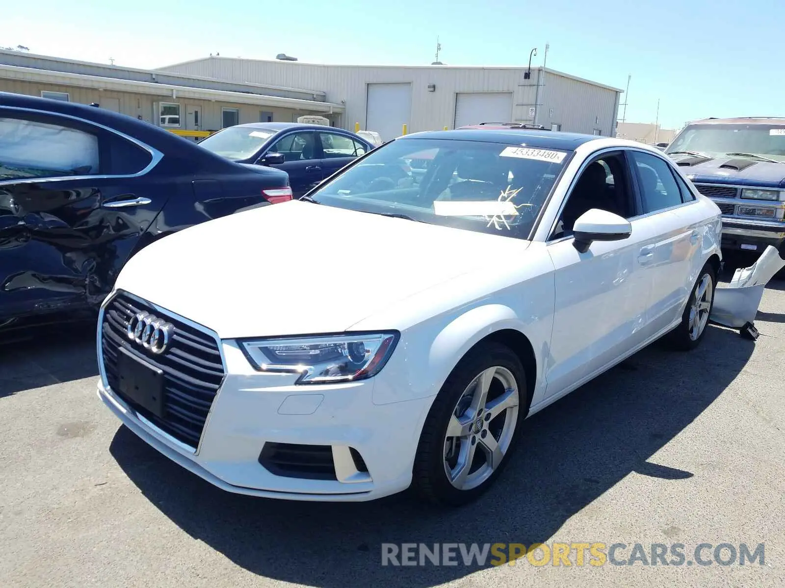 2 Photograph of a damaged car WAUBEGFF3KA095436 AUDI A3 2019
