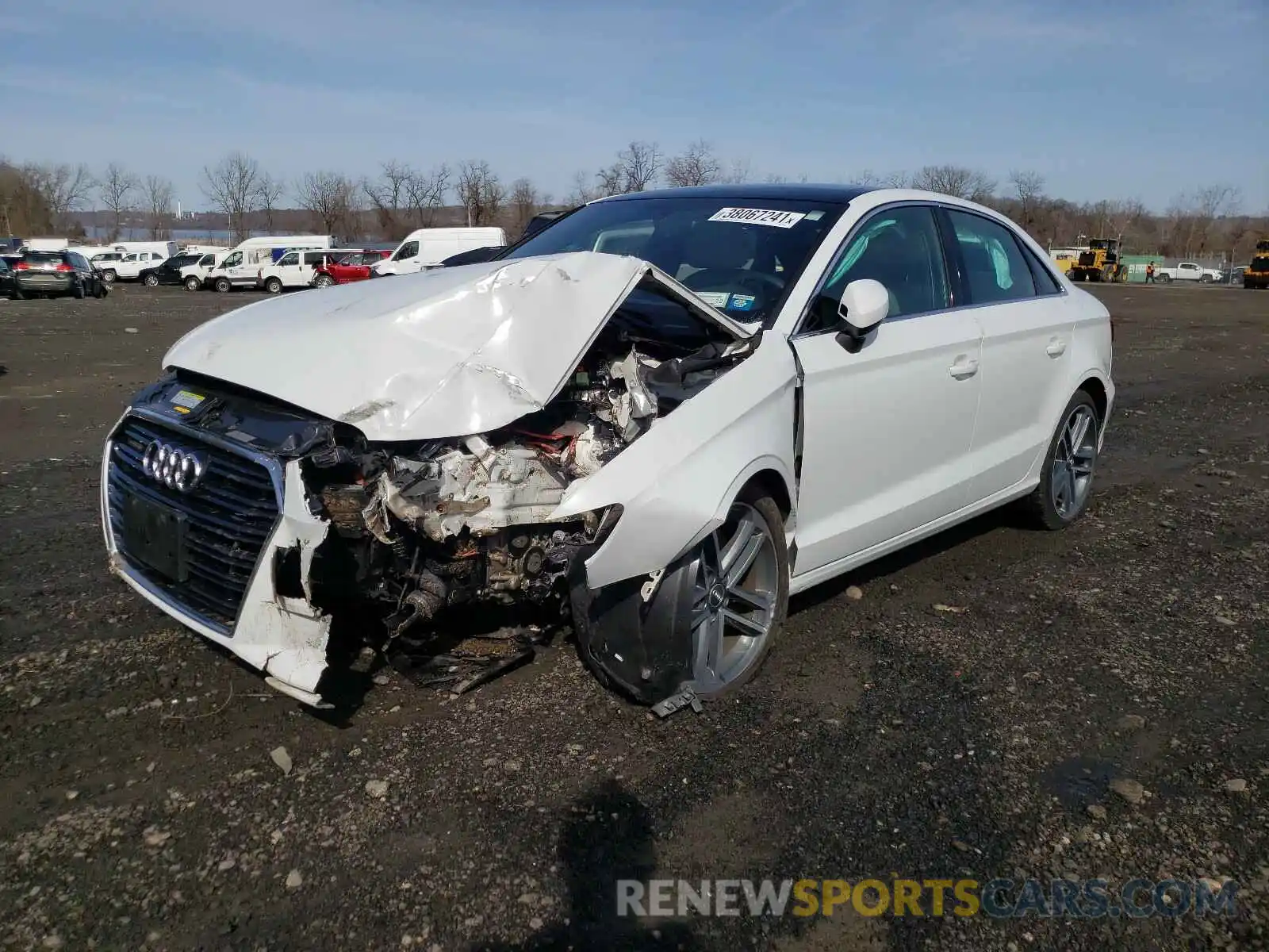 2 Photograph of a damaged car WAUBEGFF4KA080007 AUDI A3 2019