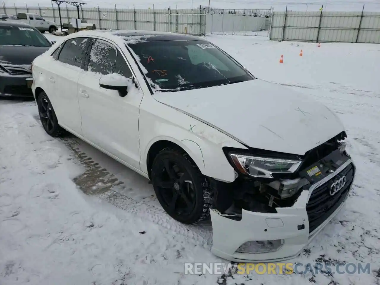 1 Photograph of a damaged car WAUBEGFF5KA082302 AUDI A3 2019