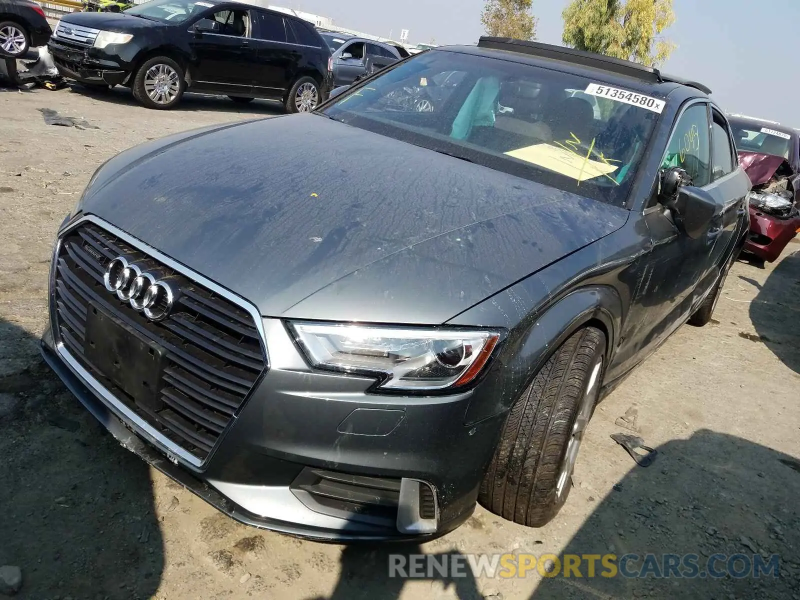 2 Photograph of a damaged car WAUBEGFF5KA111037 AUDI A3 2019