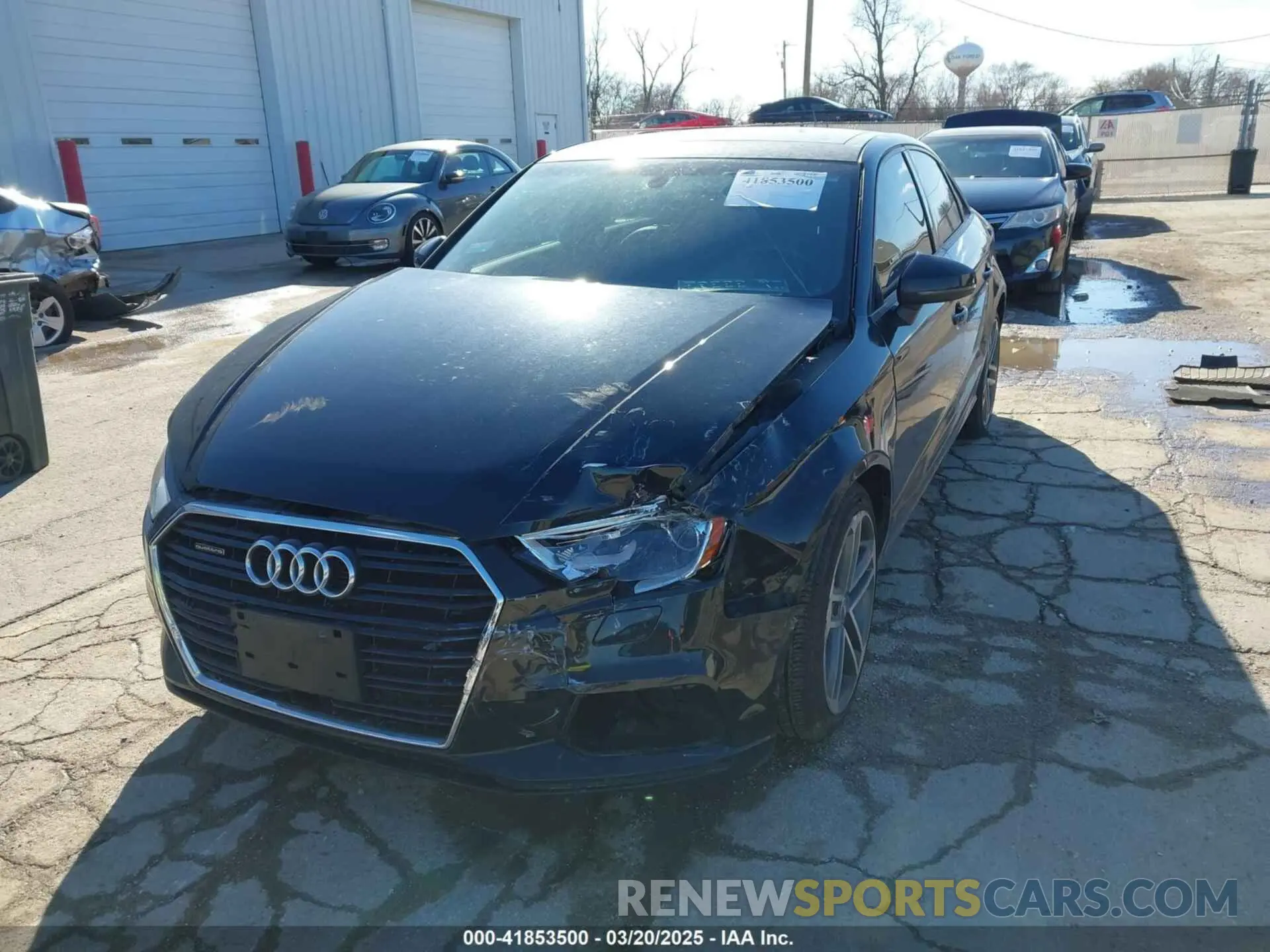 2 Photograph of a damaged car WAUBEGFF6K1017930 AUDI A3 2019