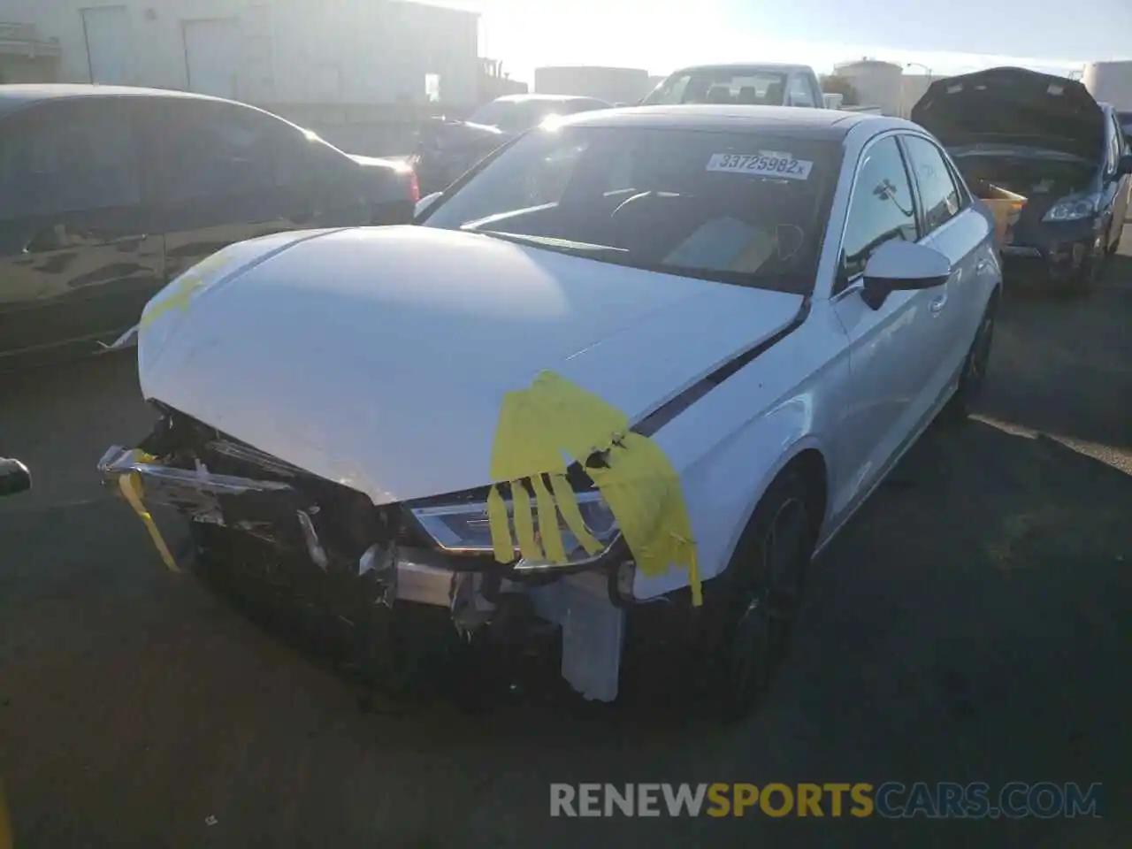 2 Photograph of a damaged car WAUBEGFF7KA106387 AUDI A3 2019