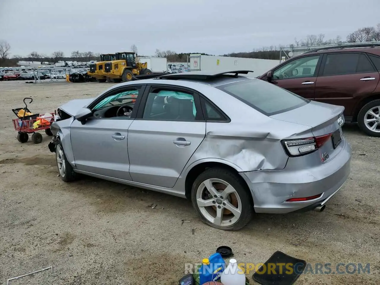 2 Photograph of a damaged car WAUBEGFF8K1018061 AUDI A3 2019
