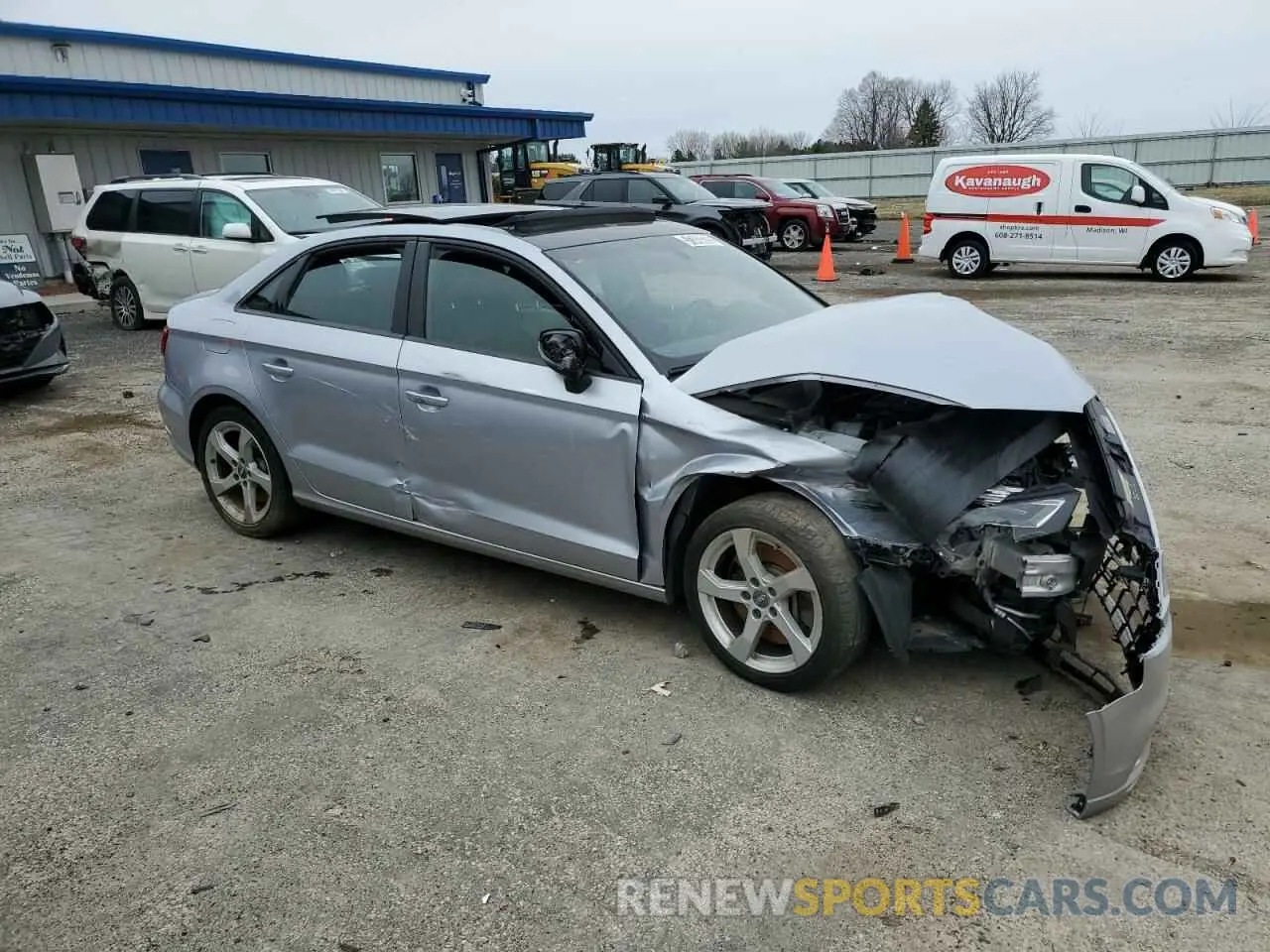 4 Photograph of a damaged car WAUBEGFF8K1018061 AUDI A3 2019