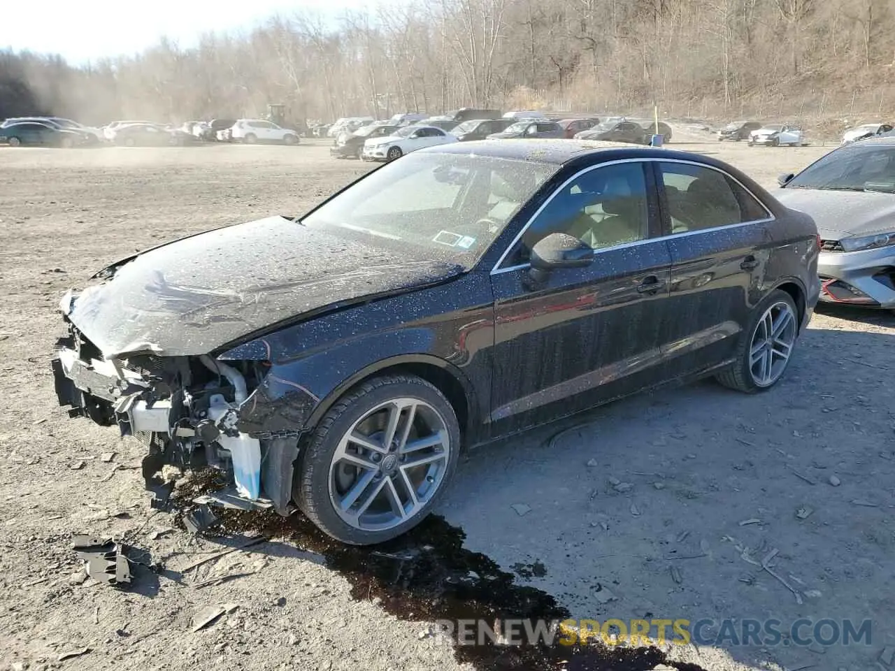 1 Photograph of a damaged car WAUBEGFF9KA116421 AUDI A3 2019