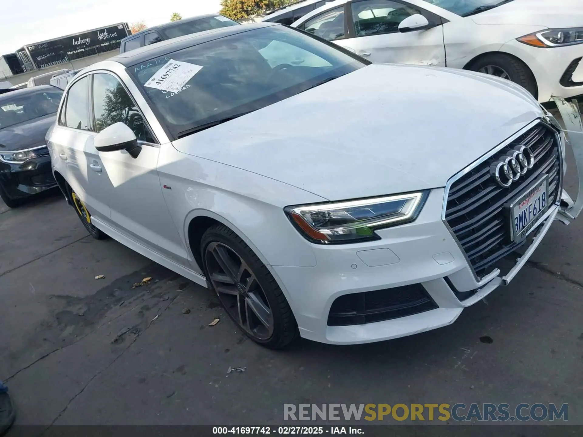 1 Photograph of a damaged car WAUGUGFF1KA087909 AUDI A3 2019
