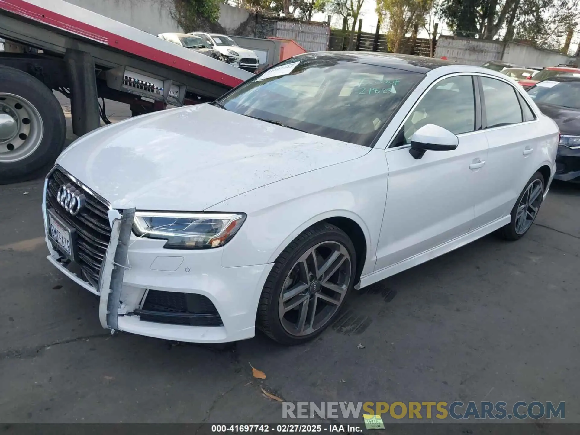 2 Photograph of a damaged car WAUGUGFF1KA087909 AUDI A3 2019