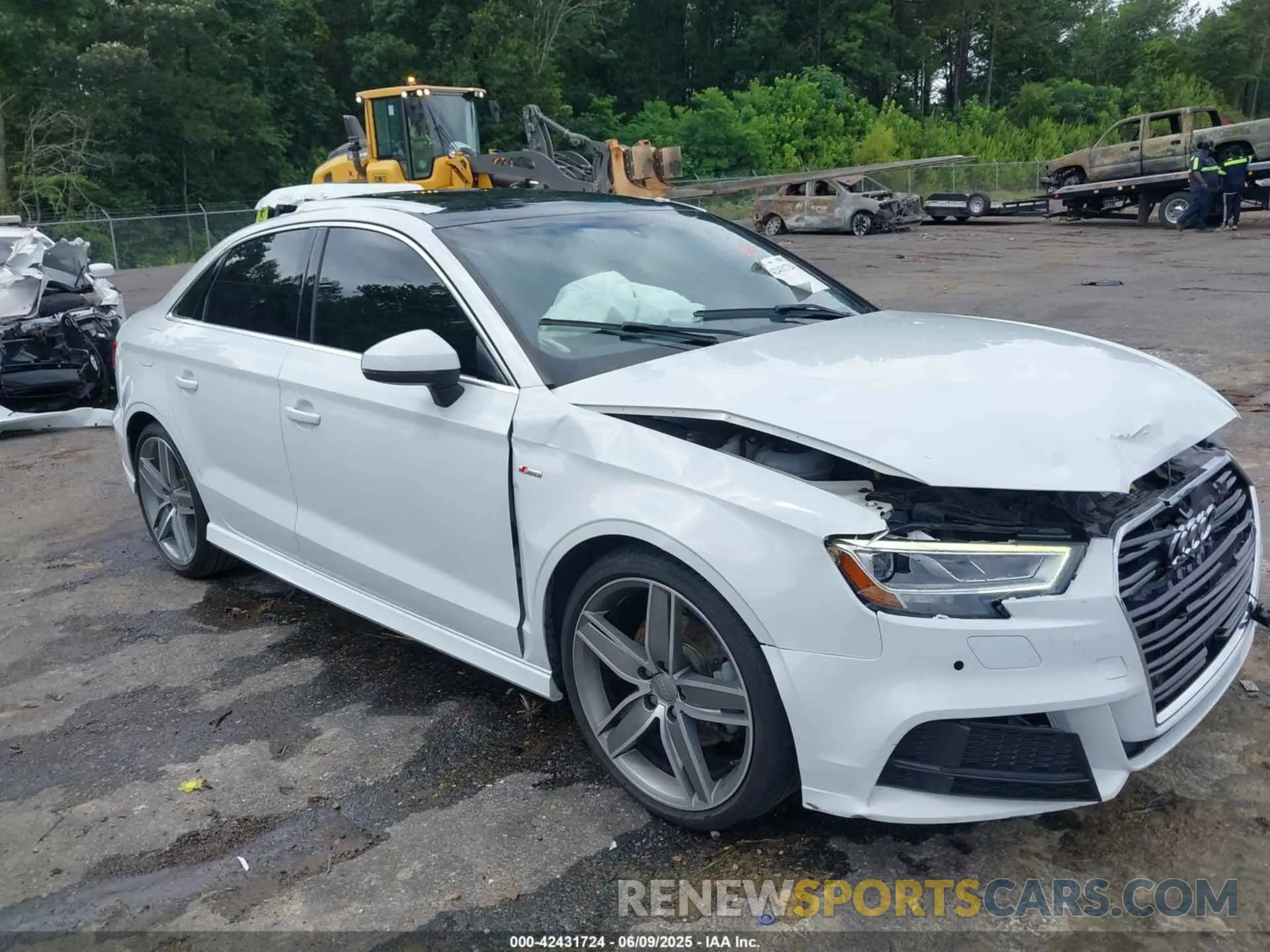 1 Photograph of a damaged car WAUGUGFF4KA093705 AUDI A3 2019