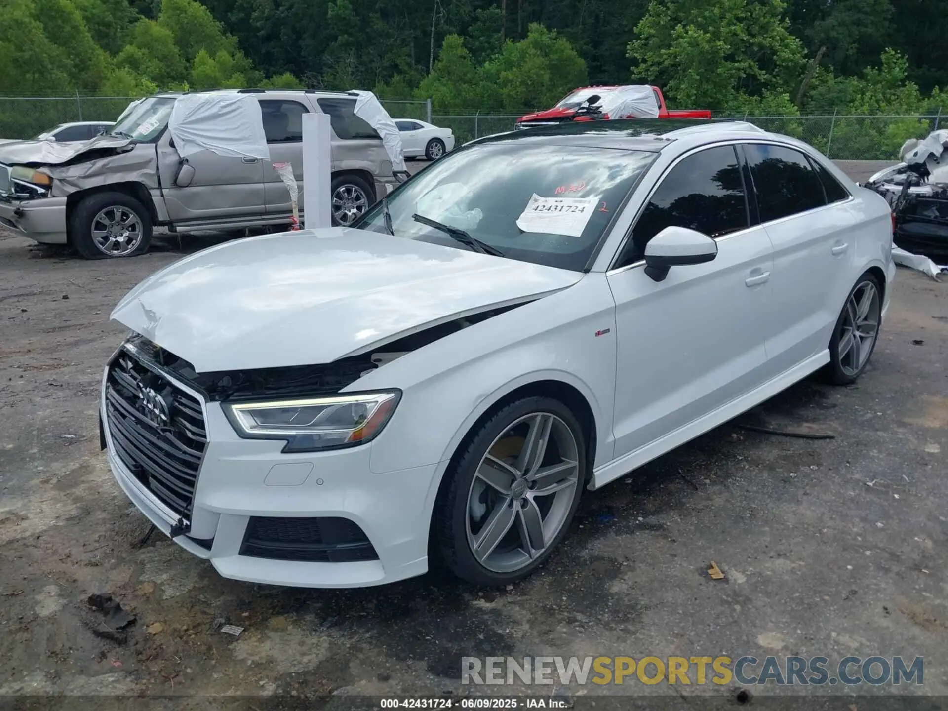 2 Photograph of a damaged car WAUGUGFF4KA093705 AUDI A3 2019