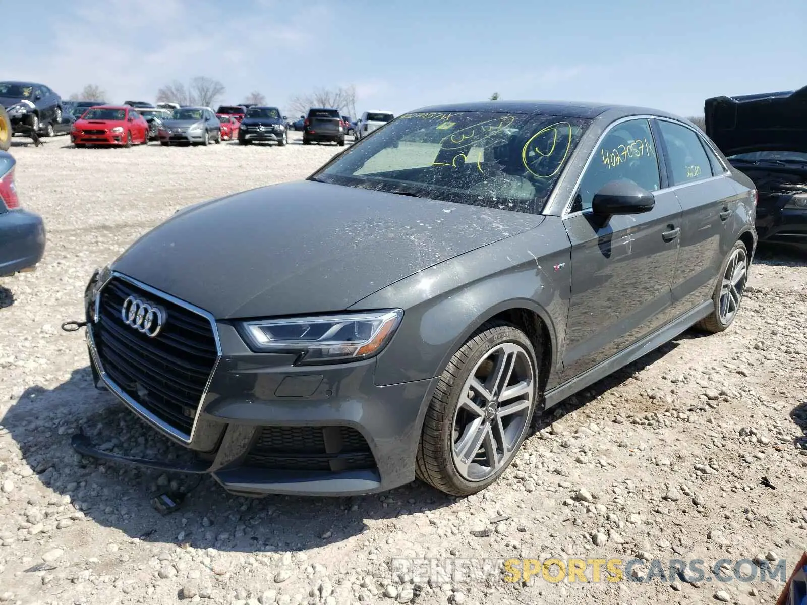 2 Photograph of a damaged car WAUJEGFF4K1025830 AUDI A3 2019