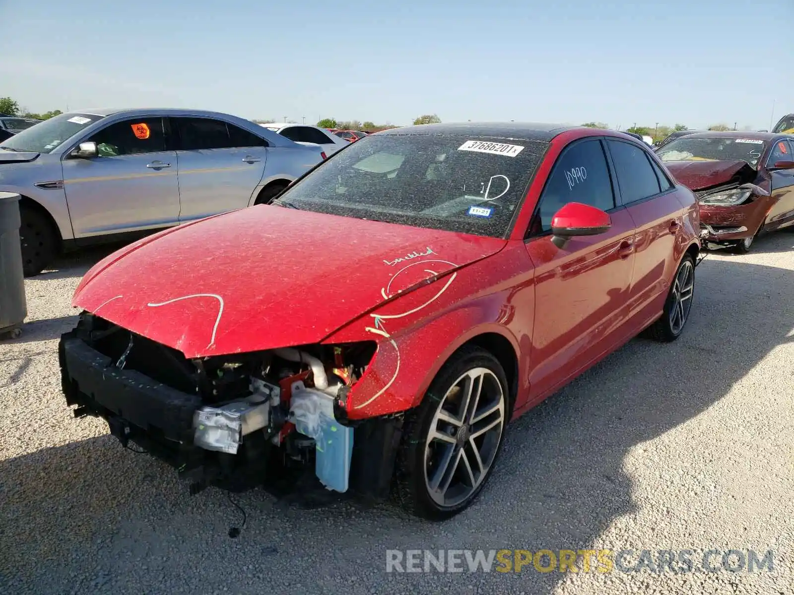 2 Photograph of a damaged car WAUAUGFF2LA002230 AUDI A3 2020