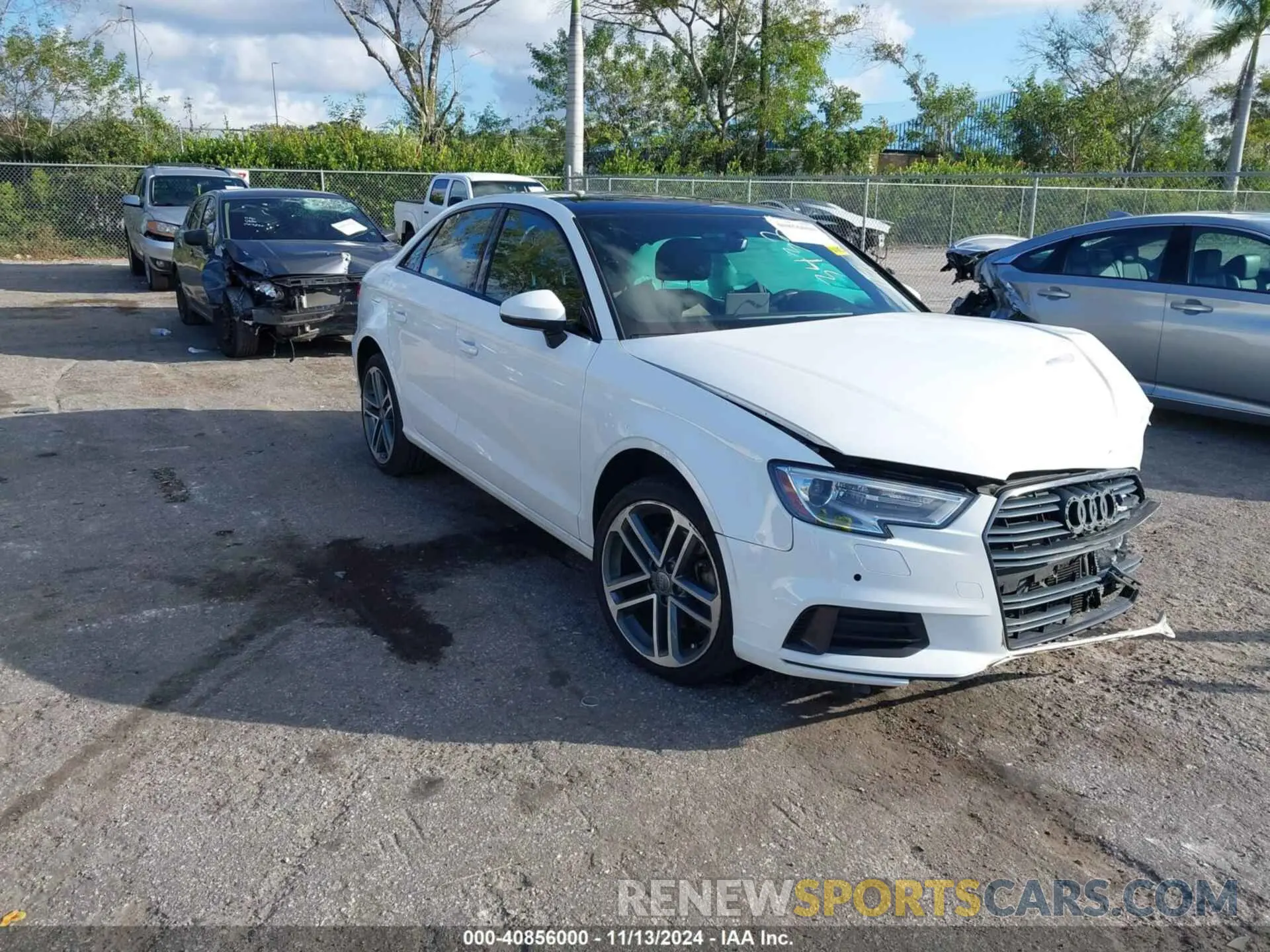1 Photograph of a damaged car WAUAUGFF4LA103432 AUDI A3 2020
