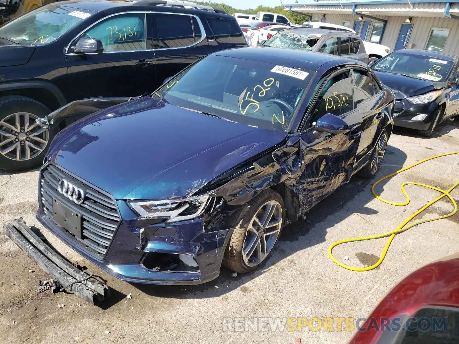 2 Photograph of a damaged car WAUAUGFF8LA101196 AUDI A3 2020