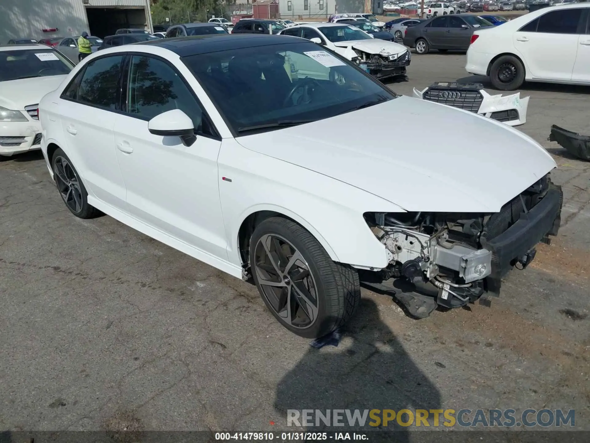 1 Photograph of a damaged car WAUBEGFF0LA057518 AUDI A3 2020