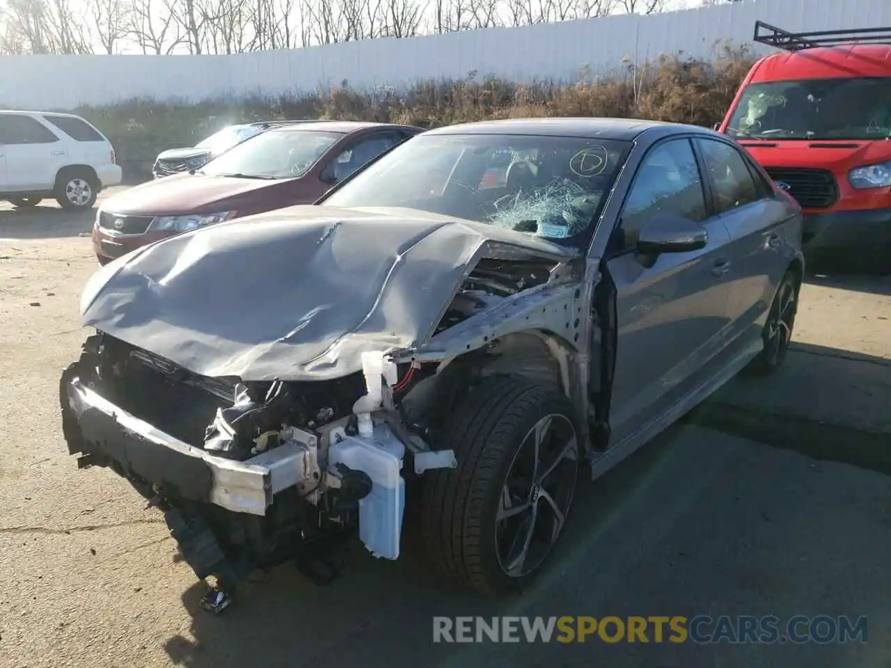 2 Photograph of a damaged car WAUBEGFF8LA105511 AUDI A3 2020