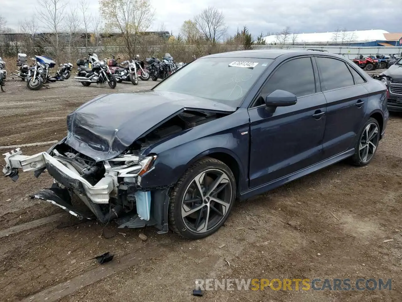 1 Photograph of a damaged car WAUBEGFFXLA054366 AUDI A3 2020