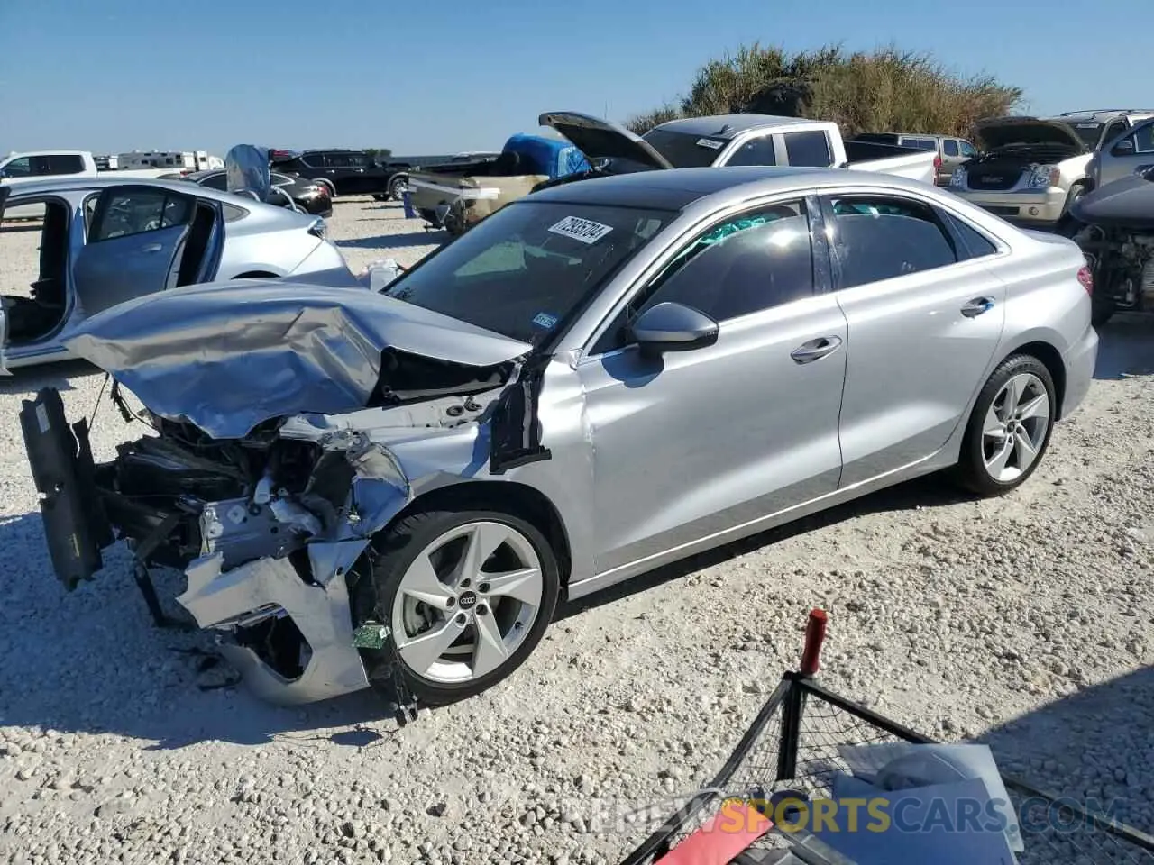 1 Photograph of a damaged car WAUAUDGY1NA062369 AUDI A3 2022
