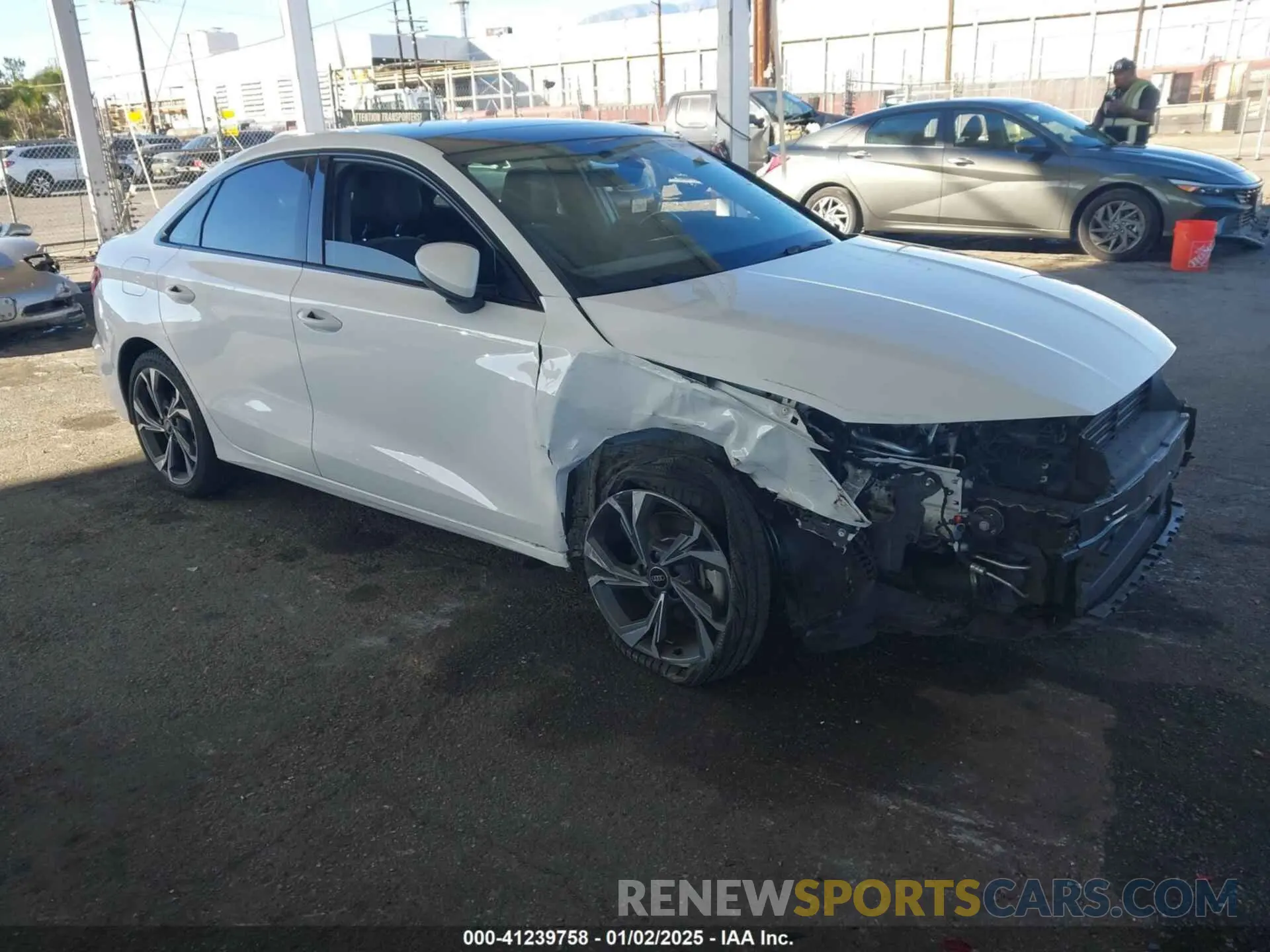 1 Photograph of a damaged car WAUBUDGY2NA098950 AUDI A3 2022