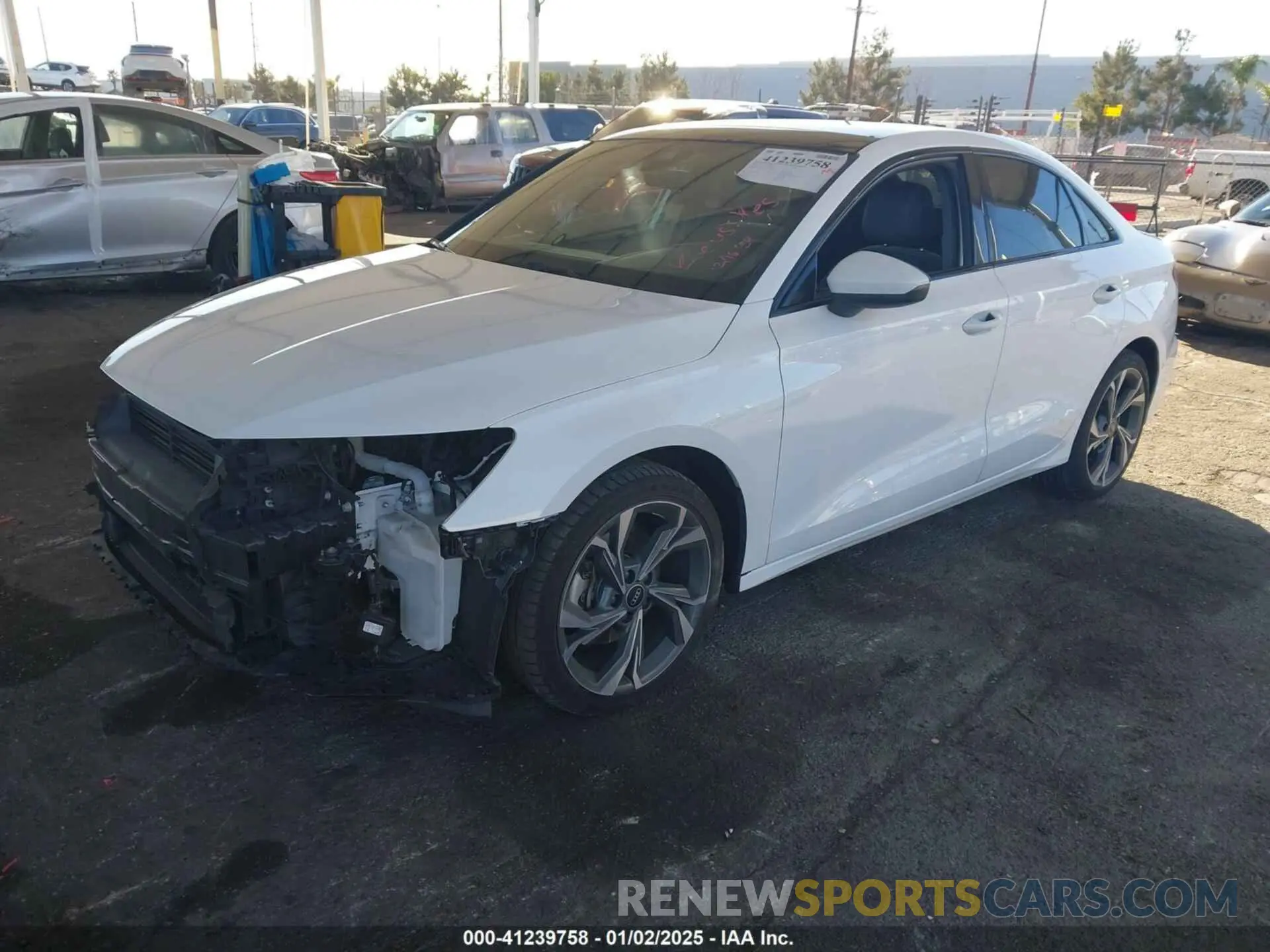 2 Photograph of a damaged car WAUBUDGY2NA098950 AUDI A3 2022