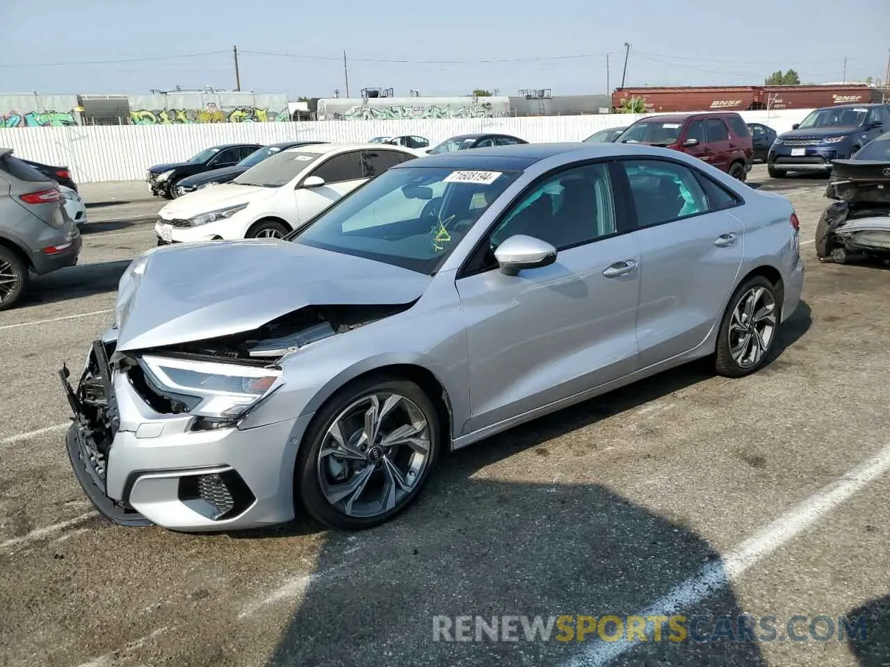 1 Photograph of a damaged car WAUHUDGY2NA085867 AUDI A3 2022