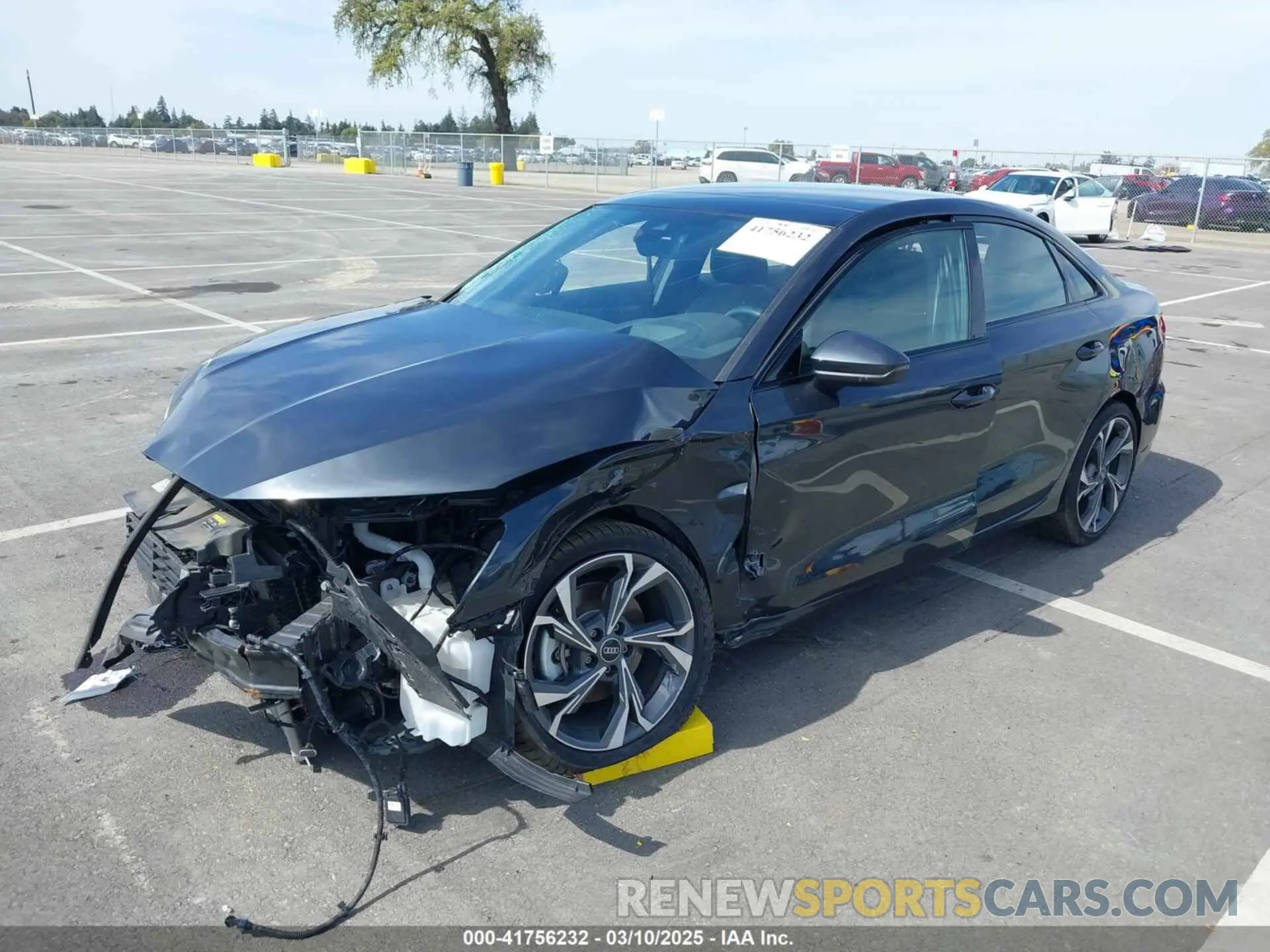 2 Photograph of a damaged car WAUJUDGY2NA100921 AUDI A3 2022