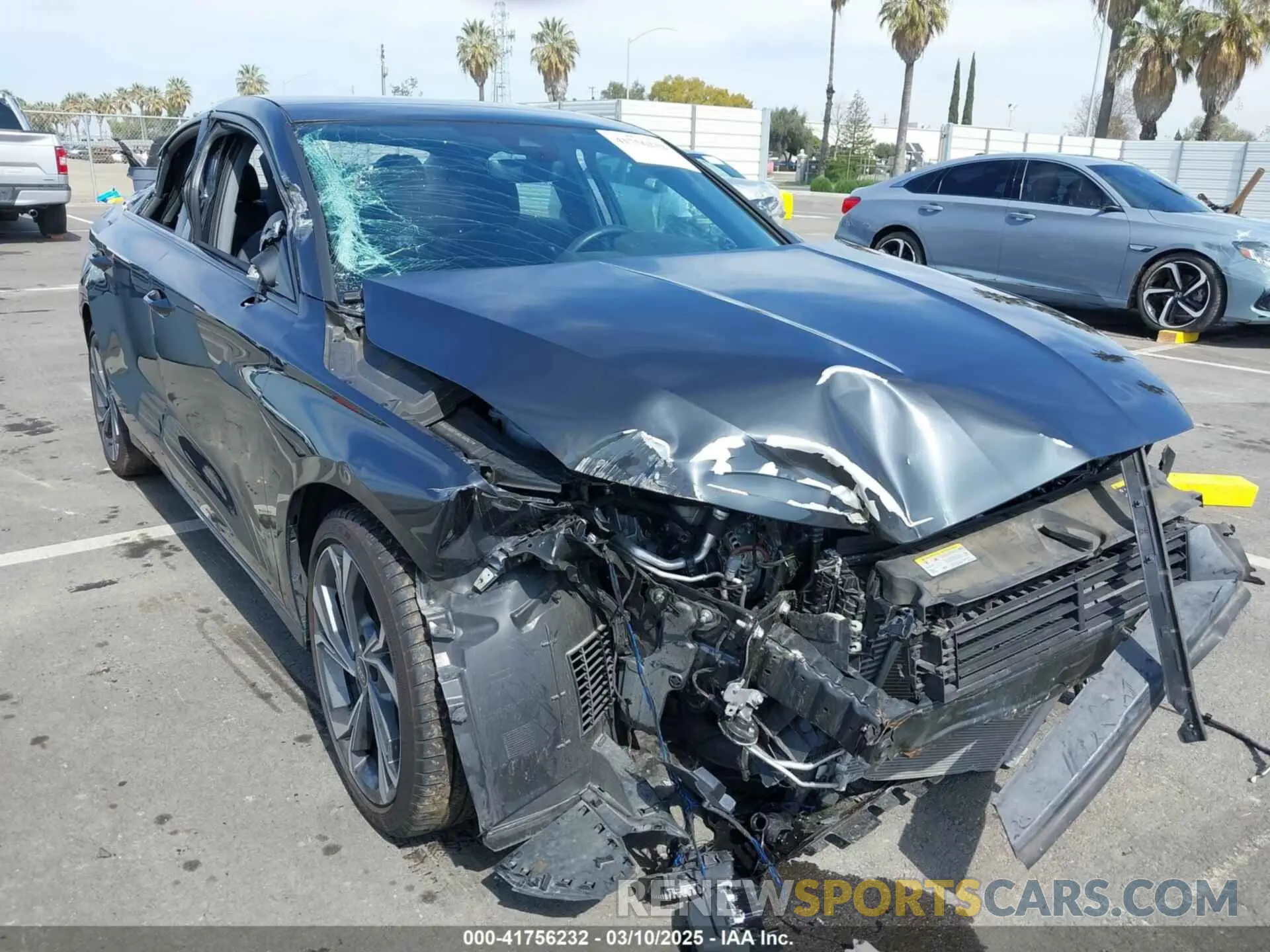 6 Photograph of a damaged car WAUJUDGY2NA100921 AUDI A3 2022