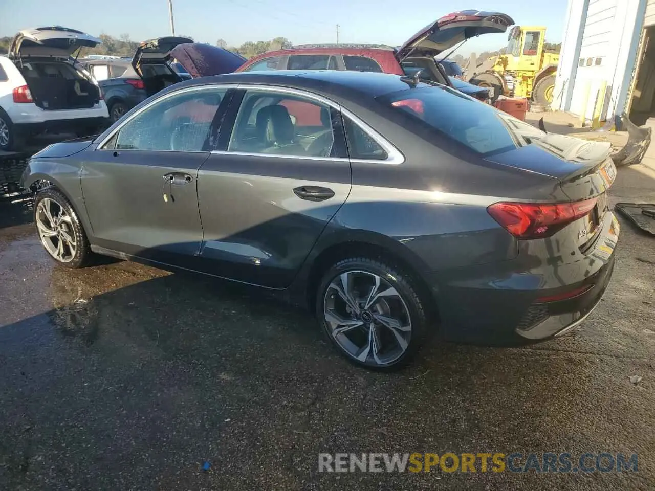 2 Photograph of a damaged car WAUJUDGYXNA057669 AUDI A3 2022