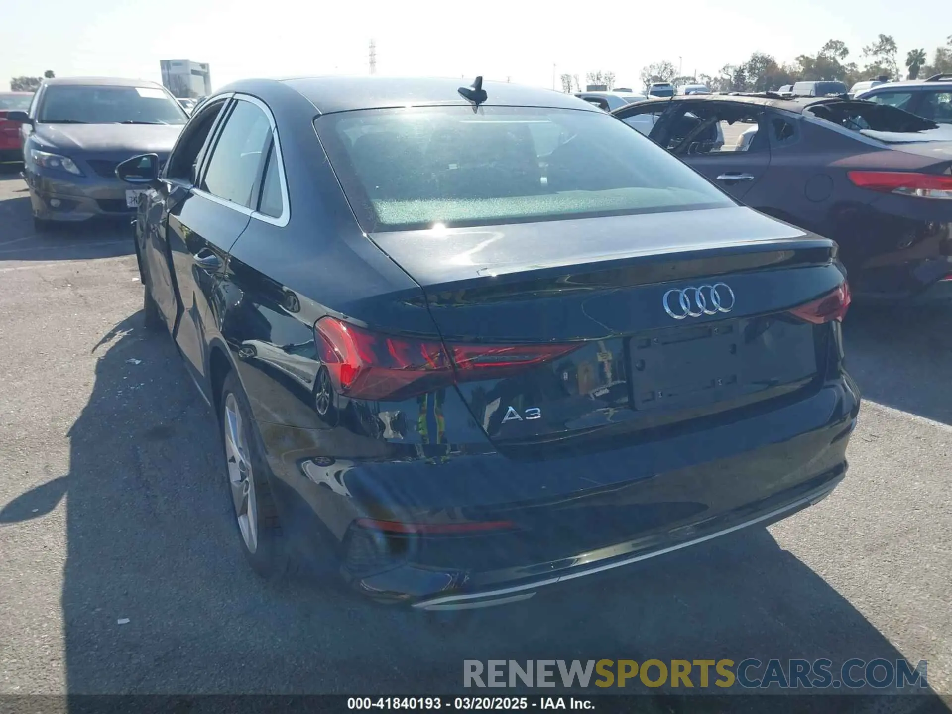 3 Photograph of a damaged car WAUAUDGY1PA037278 AUDI A3 2023