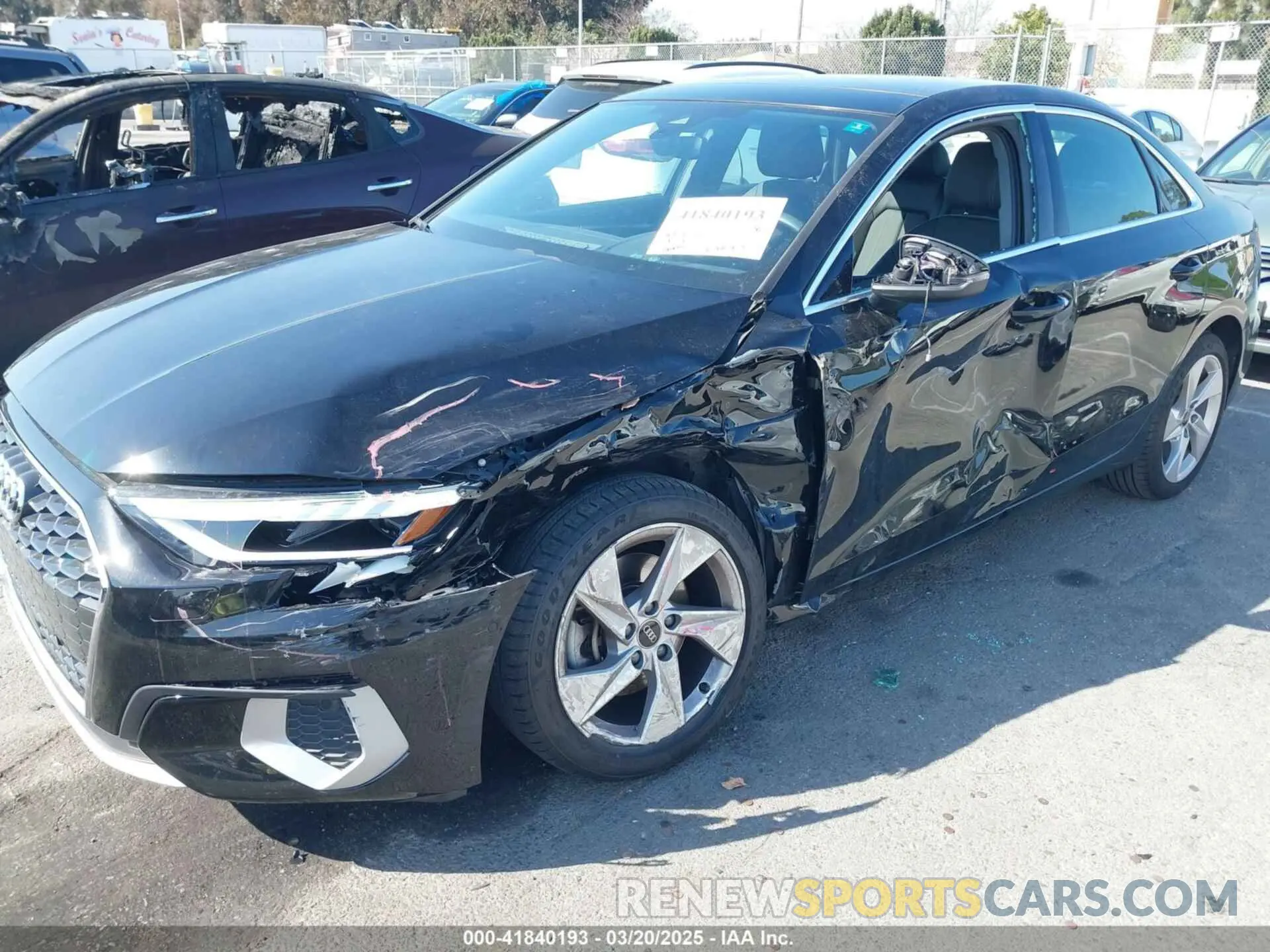 6 Photograph of a damaged car WAUAUDGY1PA037278 AUDI A3 2023