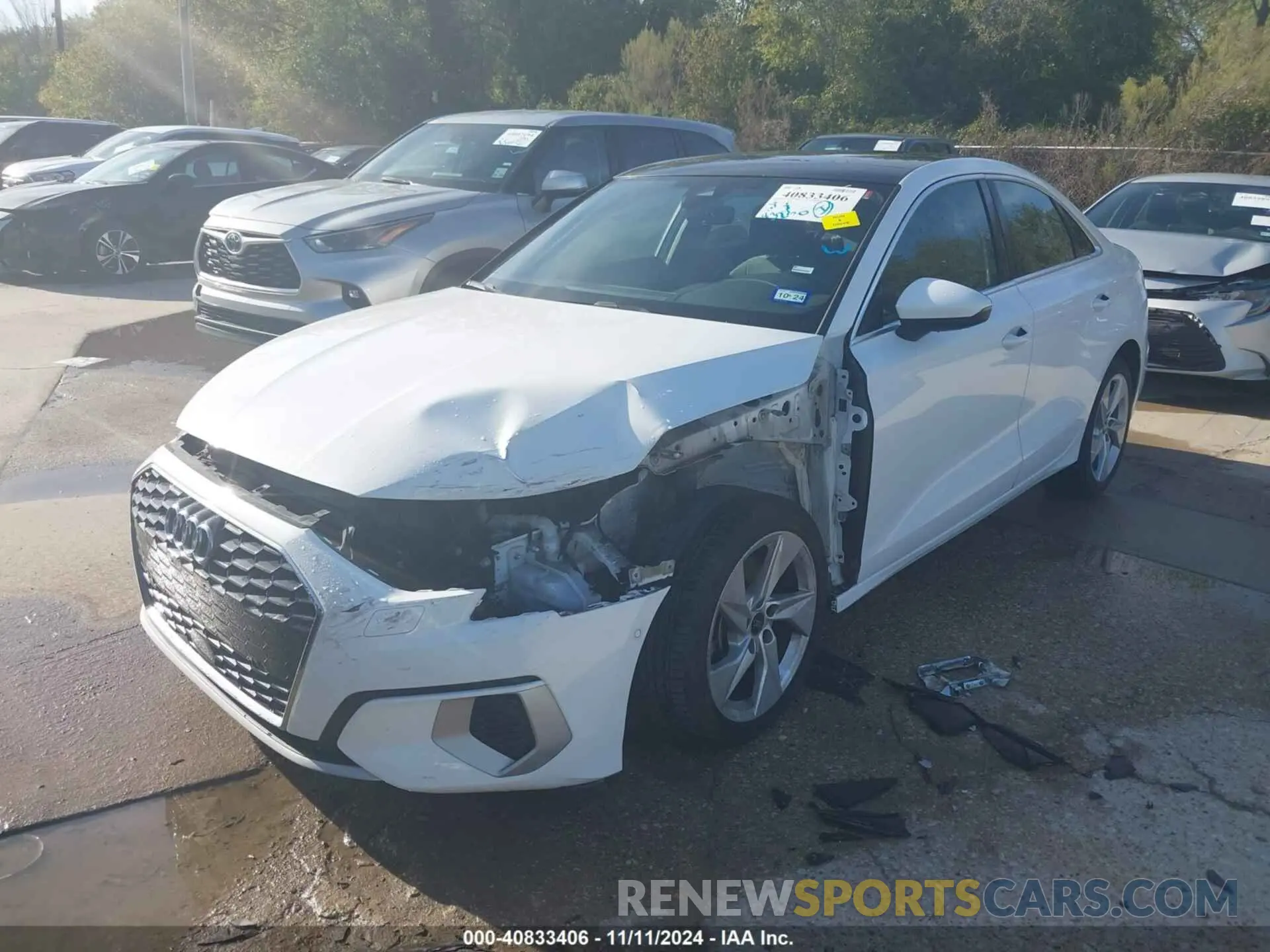 2 Photograph of a damaged car WAUAUDGY5PA039471 AUDI A3 2023