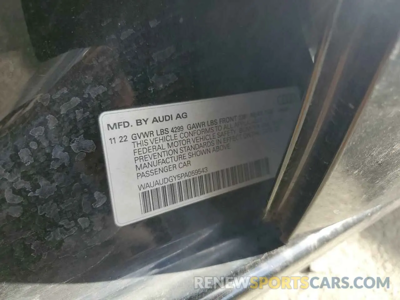 12 Photograph of a damaged car WAUAUDGY5PA059543 AUDI A3 2023