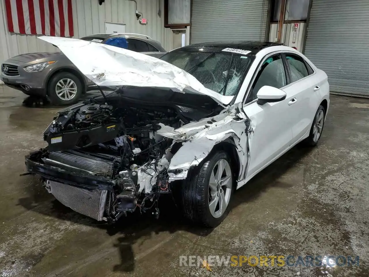 1 Photograph of a damaged car WAUAUDGY5PA070204 AUDI A3 2023